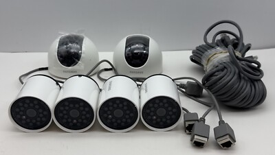 6 Samsung (4) SEB-1007R and (2) SEB- 1001R  Digital Color Cameras With (1) Cable