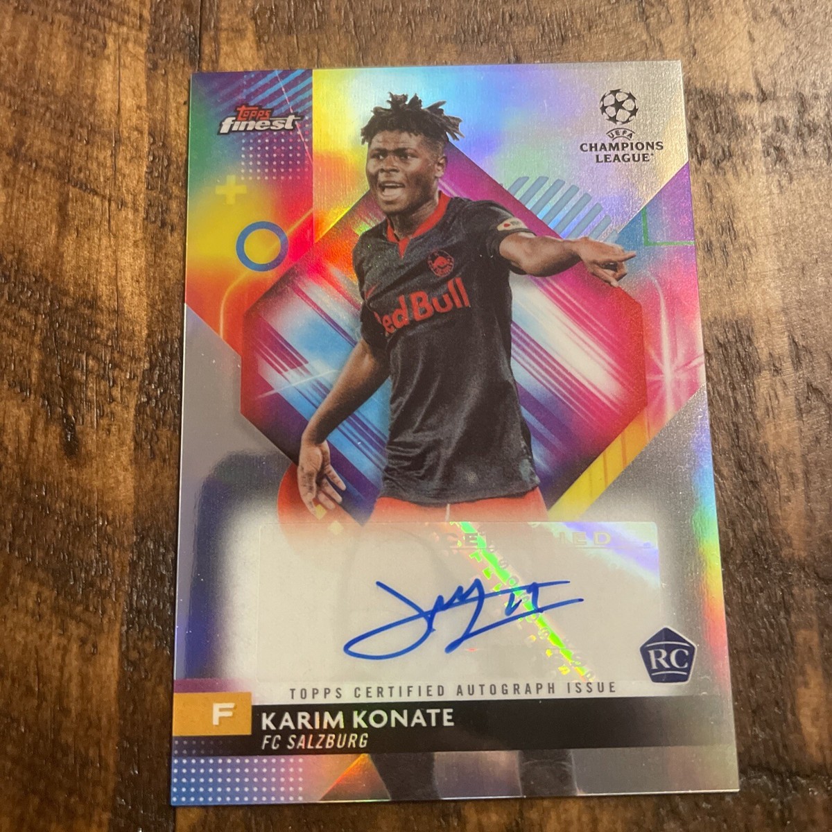 2023-24 Karim Konate Topps Finest Rookie Refractor Auto | eBay
