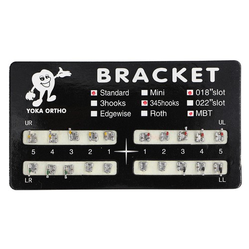 10 Packs Dental Orthodontic Black Board Mental Bracket Brace 20Pcs/Pack 8 Sizes - 第 17/31 張圖片