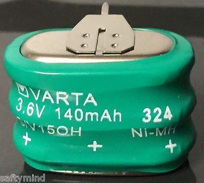 Brand New Varta 3/V150H 3.6V 150mAh 3 Pin 55615-303-059 Rechargeable Battery
