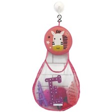 Toy Storage for Kids, Quick Drying Mesh Hanging Organizer for bath, PINK color