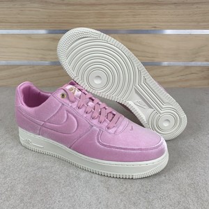 pink velour air force 1
