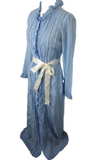 Gorgeous Vintage Mod Bill Tice Robe Pleat/Ruffle Maxi Dress Robe Size 8
