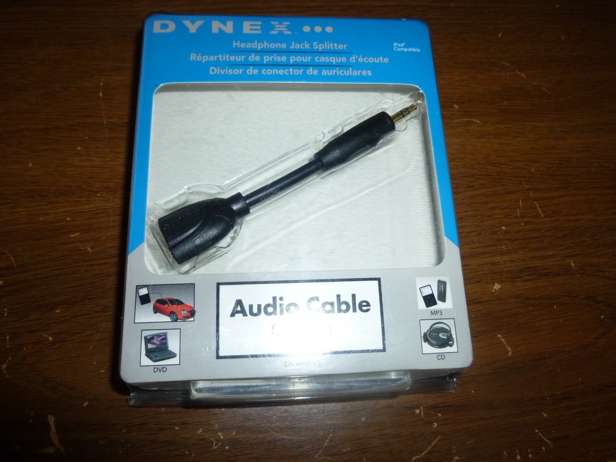 Dynex DX-MP3YAD Jack Dual Splitter for iPod MP3, CD/DVD