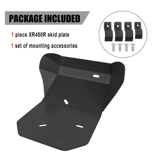 Black Skid Plate Lower Engine Bash Cover Guard For Honda XR400R 1996-2004 1997 - Bild 7 von 12