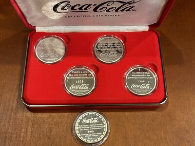 コカコーラメダル.999 1oz 5 Coca Cola Flare Glass .999 1 oz silver round bar coin in