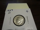 1959 D - USA silver dime - American 10 cent coin
