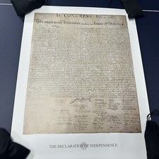 Declaration Of Independence Replica Poster Print LARGE  LEGIBLE SEE VID 22"X28"