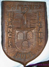 TB549 - PLAQUE Centre Hospitalier des Armées F. PICAUD 351 H.Z.A. BÜHL F.F.A