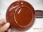 Vintage Brown Drip Glaze Pottery Set/3 Salad Plates 7.25" No Backstamp EUC — photo 7