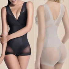 Womens Seamless Full Body Shaper Tummy Control Bodysuit Corset Cincher Shapewear