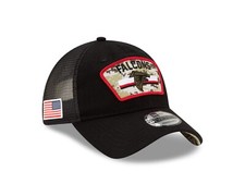 Atlanta Falcons New Era Salute to Service 9Twenty Adjustable Hat- Black