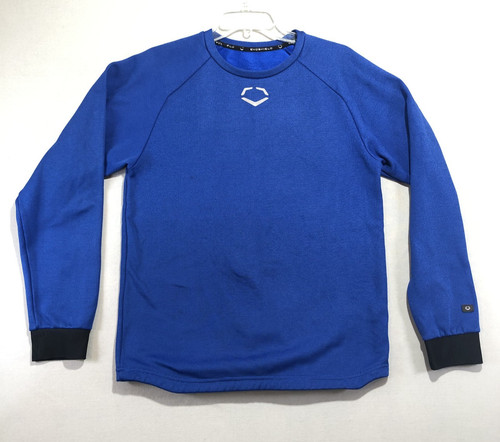 EvoShield Heater Fleece Training Sweatshirt Mens M Blue Winter Baseball Coach