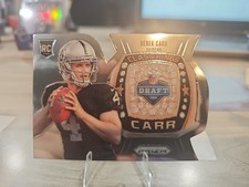 2014 Panini Prizm Derek Carr #CR4 Rookie Card Class Rings Die Cut Raiders NICE!. rookie card picture