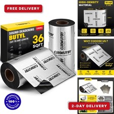 Butyl Sound Deadening Mat 36 sqft for Cars - Noise Reduction Insulation