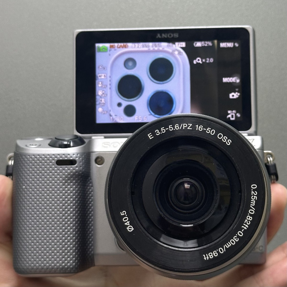 Sony Alpha NEX-5R 16.1MP Mirrorless Digital Camera Silver w/16