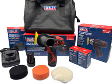 Sealey CP1205KIT 12V Mini Polisher Kit– 2x Batteries – 71mm 2 Batteries &Charger