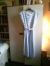 Vintage Striped Dres - Size 14 - BHS - 1980s