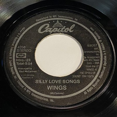 Wings: Silly Love Songs / Cook Of The House 45 - Capitol - Rock