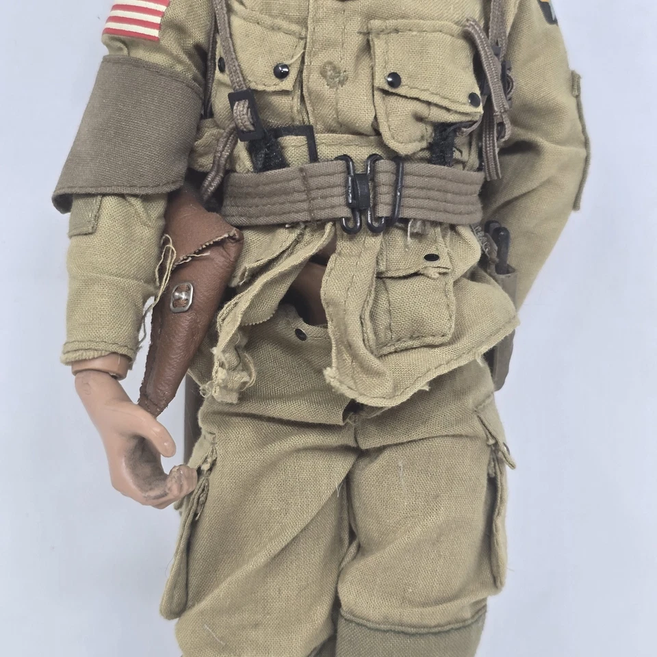 1/6 21st Century US 101st Airborne Paratrooper D Day Warpaint & Mohawk +Thompson - Image 3 of 4