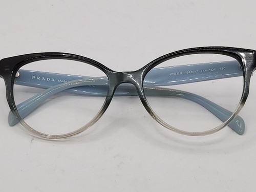 Prada VPR 014 VX4-101 Blue Grey Cat Eye Eyeglasses FRAMES ONLY! 54-17-140 - Picture 8 of 8