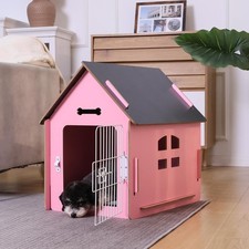 Dog House Indoor for Small Dogs or Cats, Cozy Wooden Design, Small Indoor Bed...