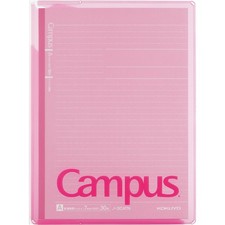 Kokuyo Notebook Cover Campus B5 Print Storage Pocket Pink No-623A-P