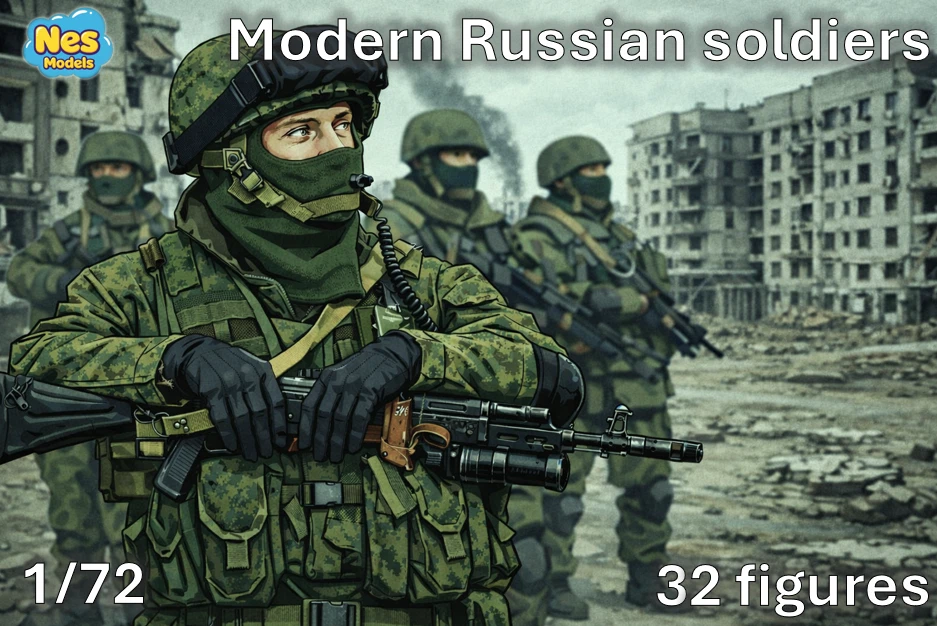 MAQUETTE 1/35 ZVEZDA Figurines Soldats russes (moderne) EUR 10,00