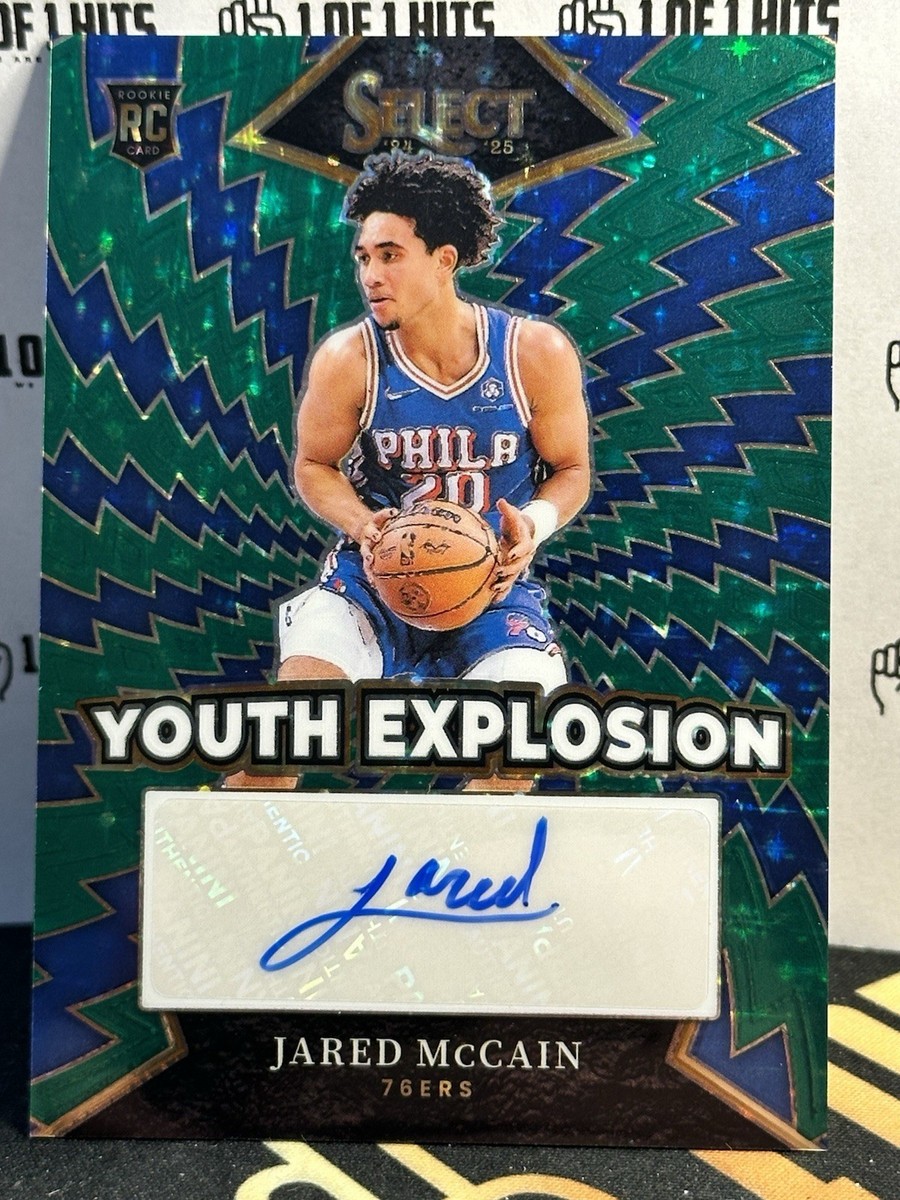 Jared McCain 2024-25 Panini Select Youth Explosion Green Stars