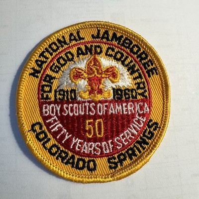 BSA Boy Scout 1960 National Jamboree Colorado Springs 3''DM pocket patch ORIGINAL