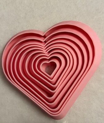 3D gedruckt Spaß Liebe Herz   Fidget sensorisches Spielzeug Valentinstag Geschenk Kinder Twist