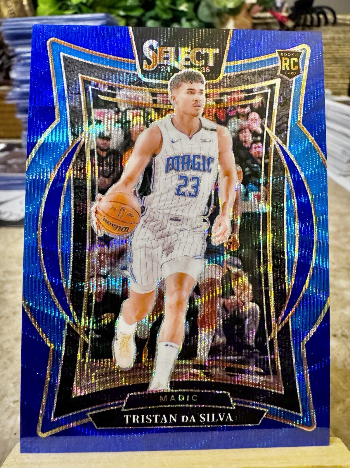 Tristan da Silva 2024-25 Panini Select  #83 Blue Wave Prizm 14/75 (RC)!!