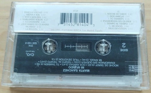Marta Sanchez: Mi Mundo (PolyGram, Cassette Tape, 1995) Spanish, Rare Vintage - Foto 14 di 24