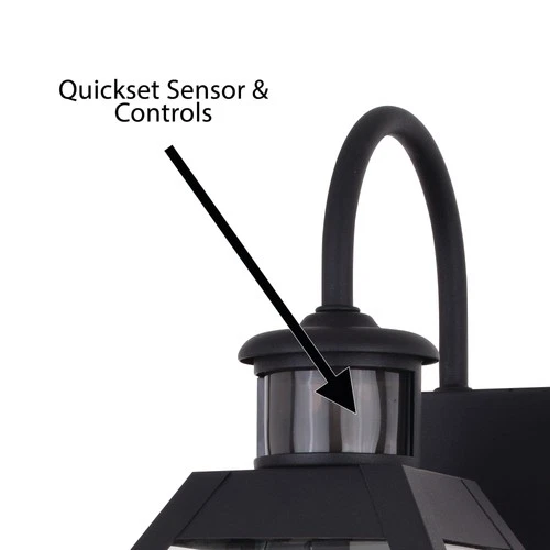 Vaxcel Lighting T0597 Nottingham 2 Light 17" Tall Outdoor Wall - Black - Picture 5 of 12