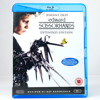 Edward Scissorhands Bluray Extended Edition Tim Burton Johnny Depp Winona Ryder