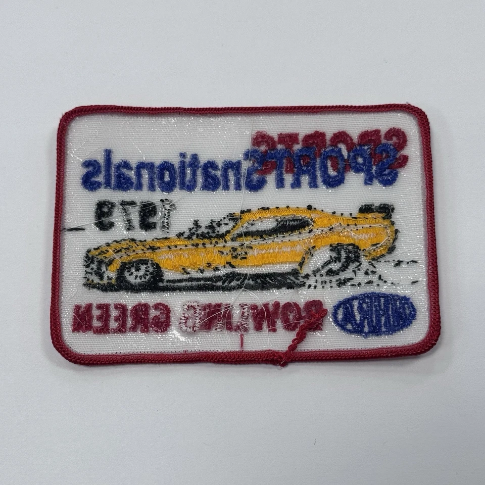 Vintage NOS 1979 NHRA Annual Sports Nationals Bowling Green KY Racing Patch - Image 2 of 2