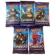 Magic the Gathering Cards - Return To Ravnica - 5 BOOSTER PACKS LOT [English]