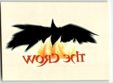 1996 The Crow City of Angels Official Movie Trading Card TATTOO Flaming Crow