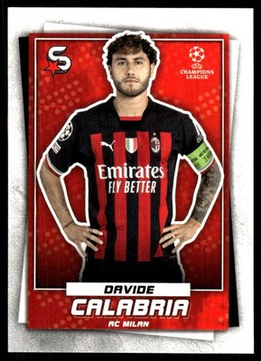 Davide Calabria 2022-23 Topps UEFA Club Competitions Superstars #70 A.C. Milan