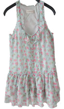 Abercrombie & Fitch Women's Mini Babydoll Dress Floral Tiered Ruffled Skirt Sz M