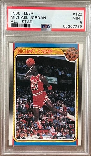 1988 FLEER ALL STAR #120 MICHAEL JORDAN PSA 9 ICONIC CARD!!!