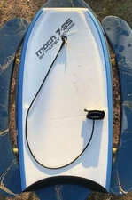 Vintage Morey Boogie Bodyboard Mach 7-SS White Silver Surfing Water Sports
