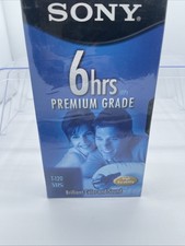 Sony T120VRH Premium Grade VHS Video Tapes