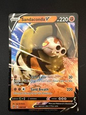 Sandaconda V 108/192 Holo Ultra Rare Rebel Clash Pokemon Lightly Played