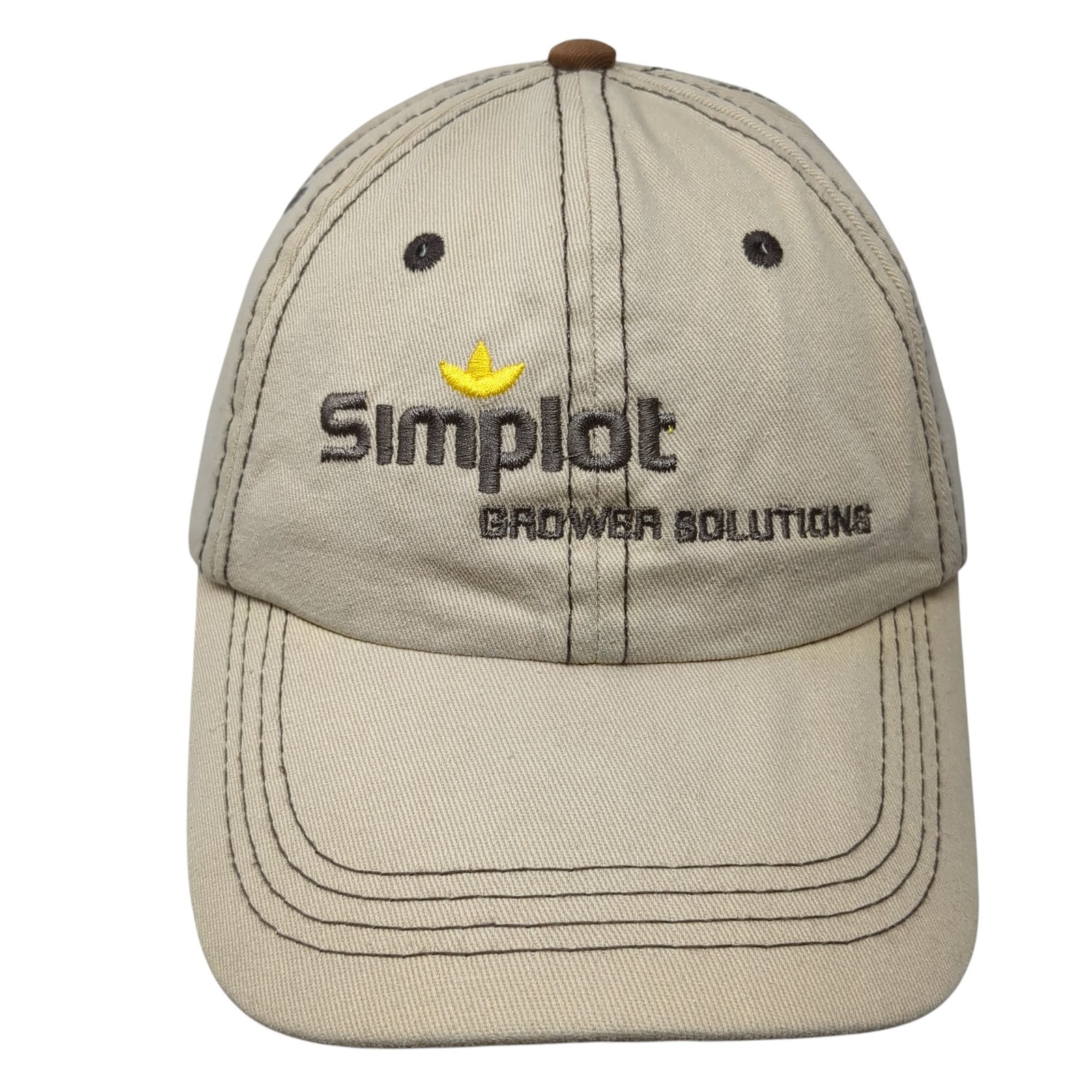 Simplot Grower Solutions Baseball Cap Beige One S… - image 1