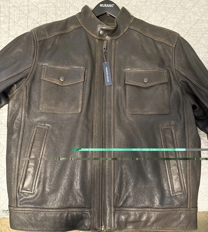 Roundtree & York Leather Jacket Dillards Exclusive Size Large  - Image 3 of 4