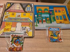 Raggedy Ann Doll House Vintage 1974  Sesame Street Colorforms Activity Toys