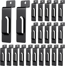 20 Pack Slatwall Utility Notch Hook Commercial Metal Display Hook Hanger Slat Wa