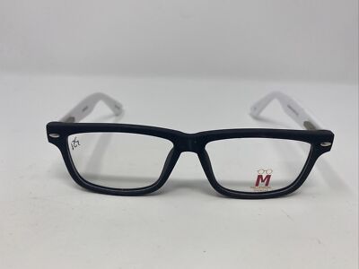 MILLENNIAL EYEGLASSES FRAME CAPRI-BLOG BLACK/WHITE 50/13/140 FULL RIM &F38