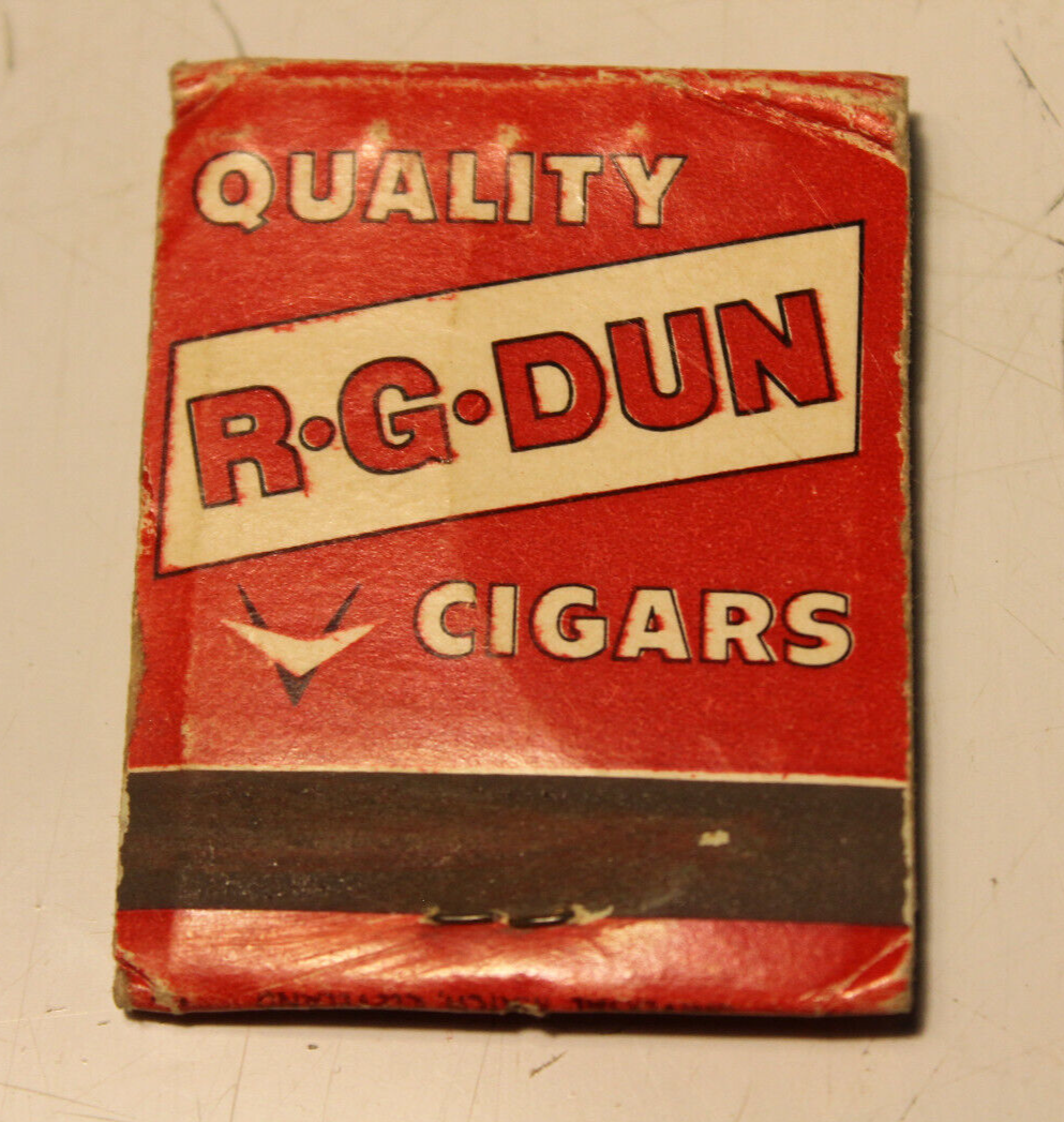 VTG Tobacco Advertising MATCH BOOK R.G. DUN Cigars Americana Collectors